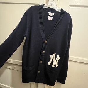 Hillflint NY Yankees wool cardigan size SM NWOT